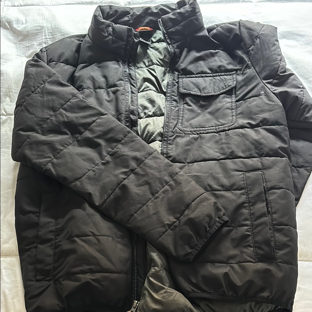 Men's Black Quilted Jacket